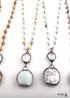 Boho Necklace, RH Amazonite, Crystal Green Natural Stone